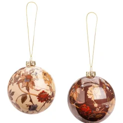 12 Weihnachtliche Christbaumkugeln Aus Schaumstoff, In 2 Farben