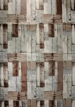 Abwaschbare Wachstuch-Tischdecke "Beach-Holz", Meterware 140 Cm Breit