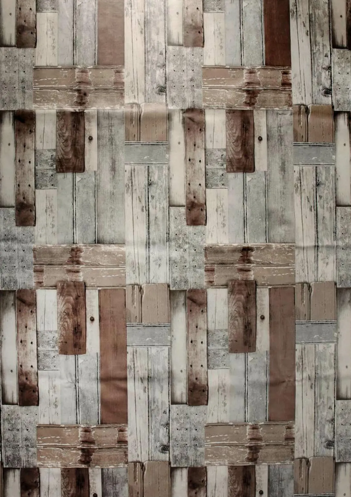 Abwaschbare Wachstuch-Tischdecke "Beach-Holz", Meterware 140 Cm Breit