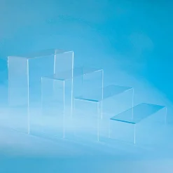 Acryl Warenpräsenter-Set 10 Cm Tief 4 Teilig