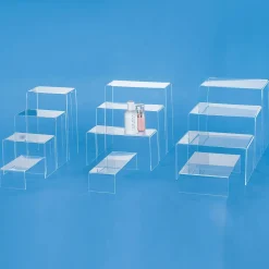 Acryl Warenpräsenter-Set 18 Cm Breit 10 Cm Tief 4 Teilig