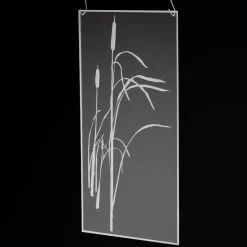 Acrylbild "Schilfkolben" 25 X 50 Cm