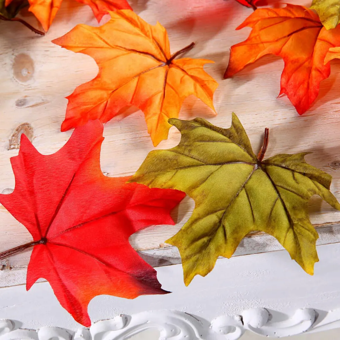 Ahorn-Kunstblätter, Pack à 30 Stück