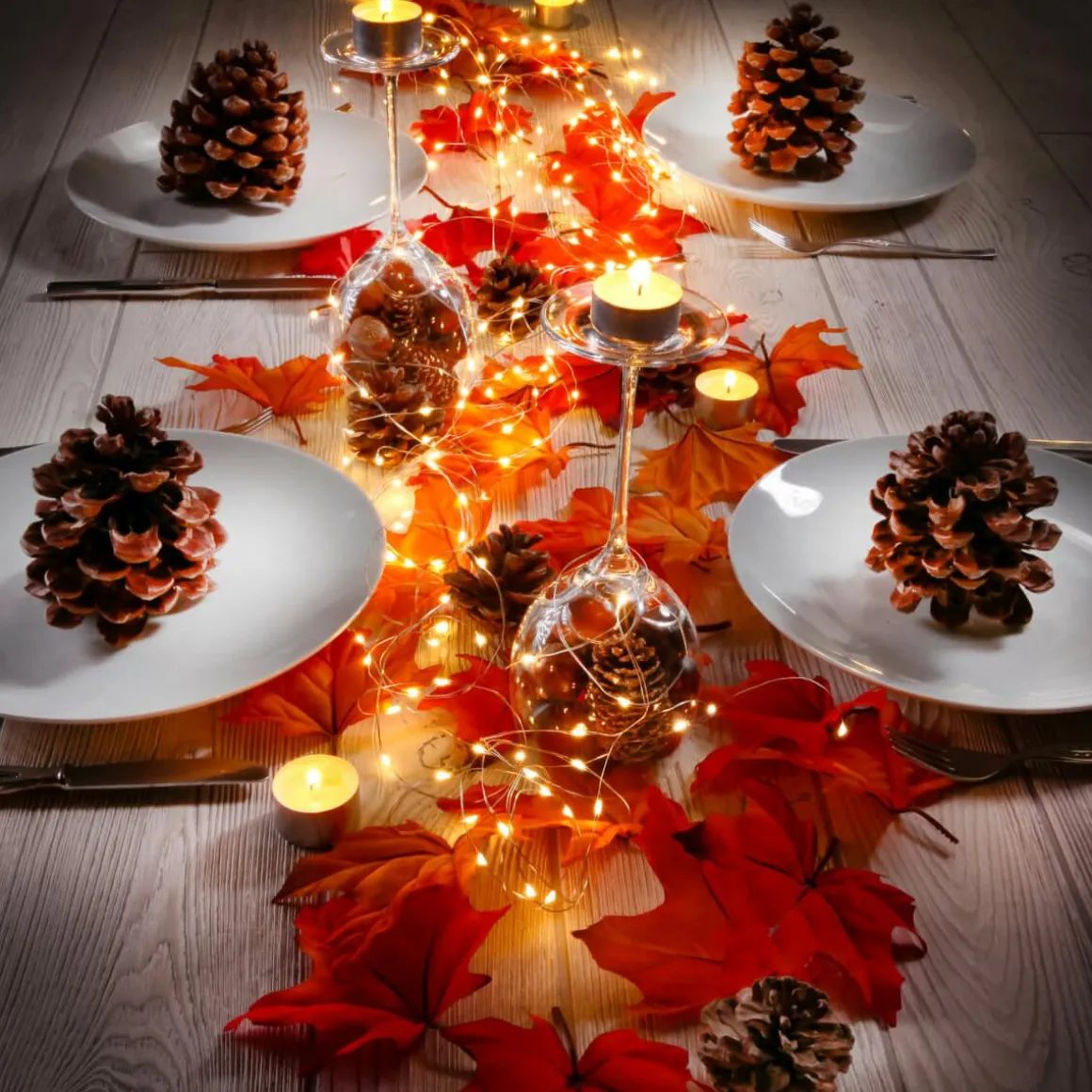 Ahorn-Kunstblätter, Pack à 30 Stück