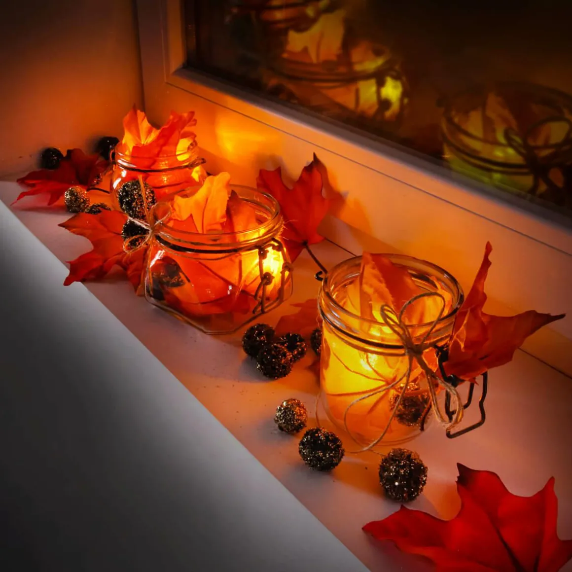 Ahorn-Kunstblätter, Pack à 30 Stück