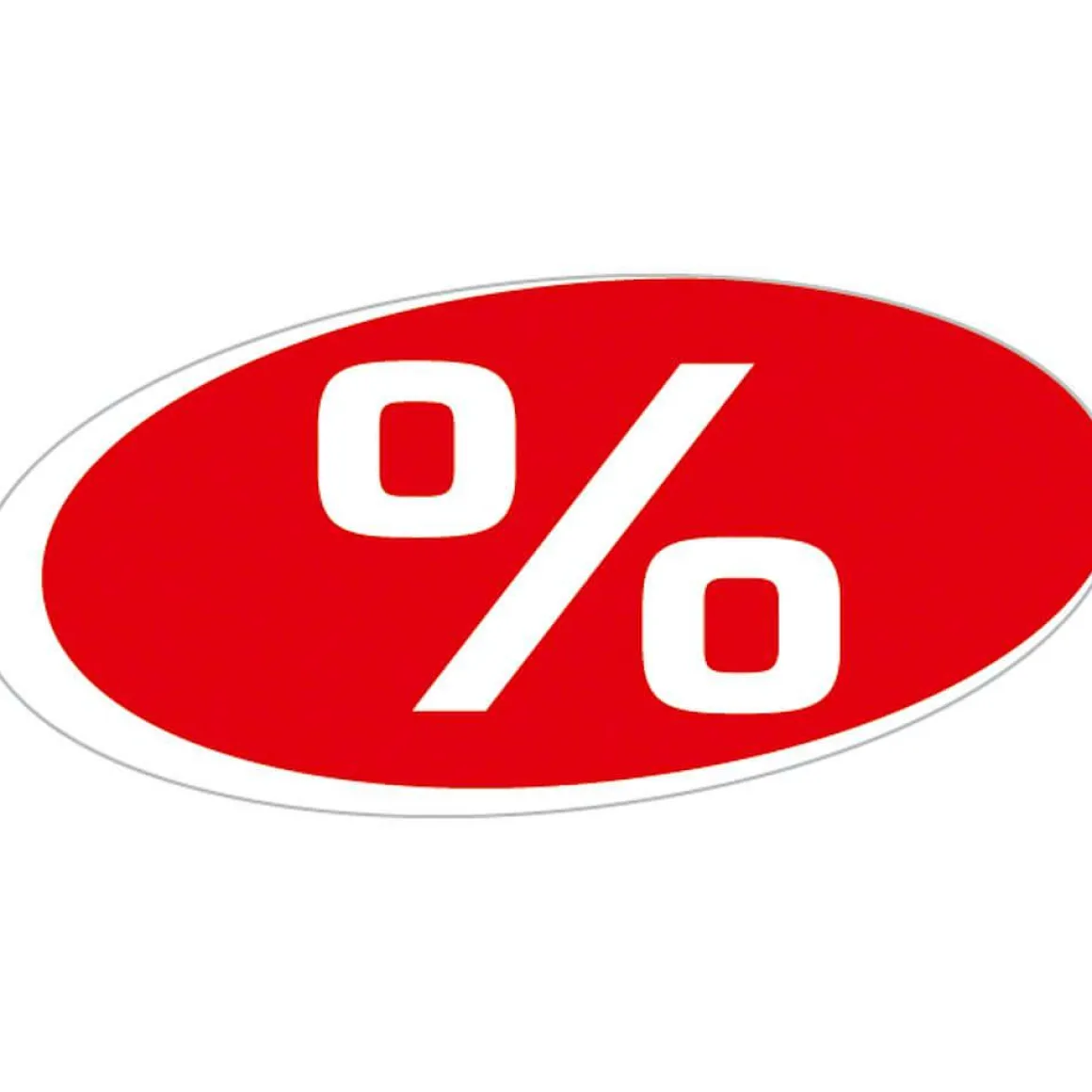 Ankleber "%"