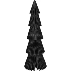 Aufsteller Tannenbaum Aus Papier 60cm, Schwarz