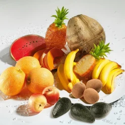 Avocado Lebensmittel-Attrappe, Pack à 3 Stück