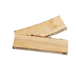 Birken Schwartenbrett 35 X 8-12 Cm, 2 Stück