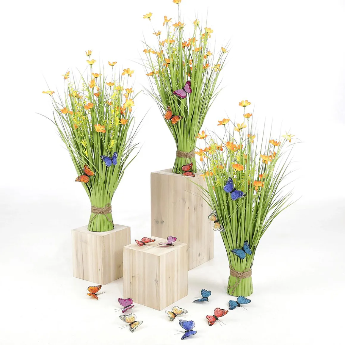 Bunte Deko-Schmetterlinge Mit Clip 6er Set 9 Cm