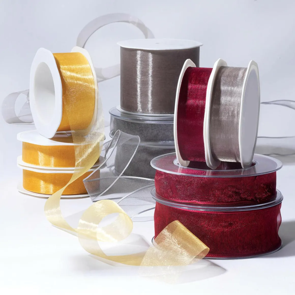 Chiffonband 25 Mm, 25 M, Bordeaux