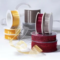 Chiffonband 25 Mm, 25 M, Weiß