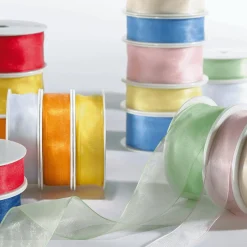 Chiffonband 25 Mm, 25 M, Weiß