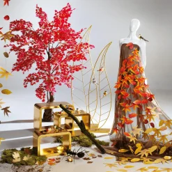 Chiffonstoff, Nougat, 145 Cm