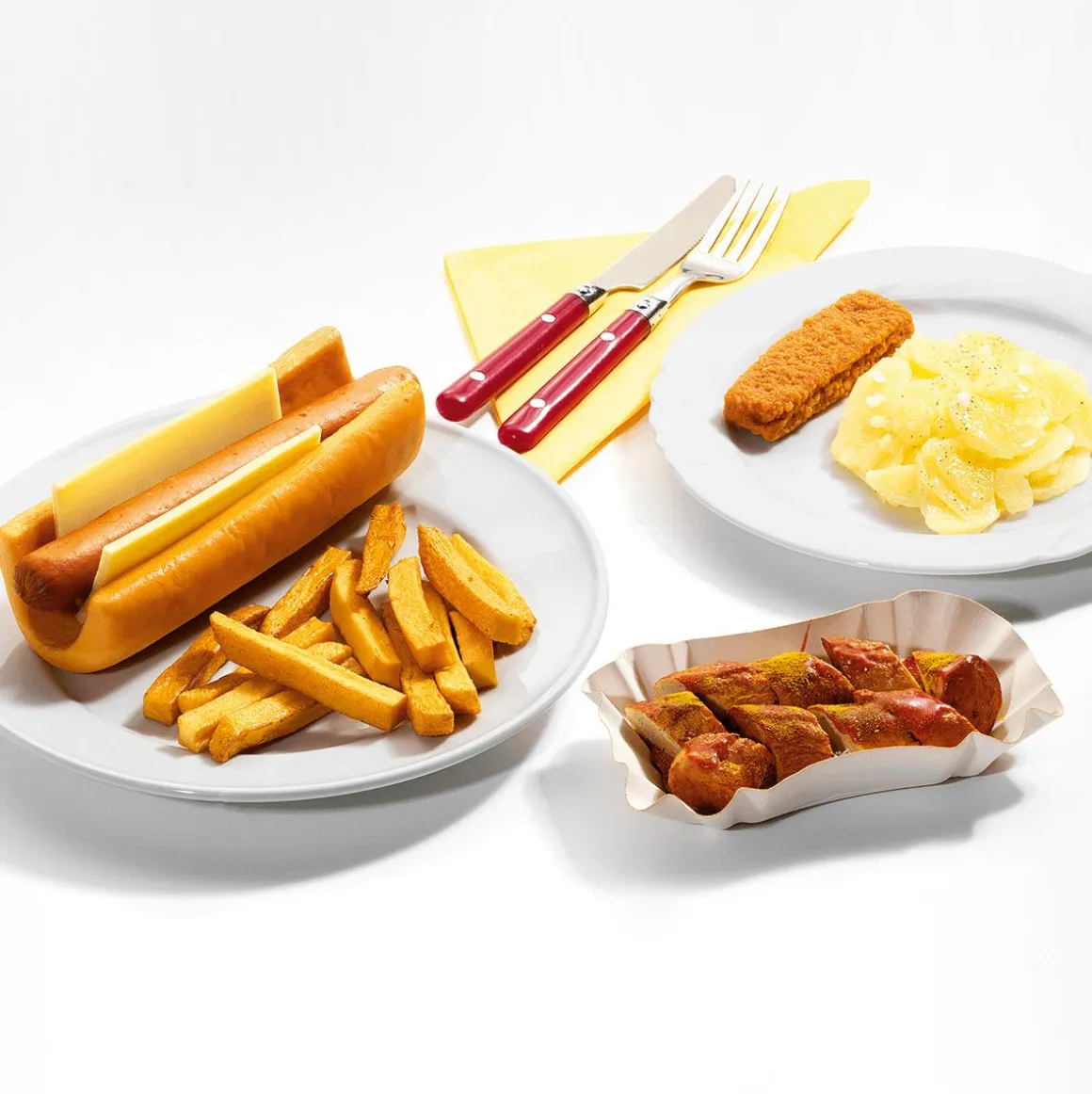 Currywurst Geschnitten Lebensmittel-Attrappe