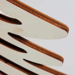 3D Deko Holz-Tanne, 60 Cm