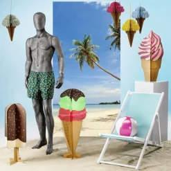 Deko Aufsteller Waffeleis, 90 Cm Hoch