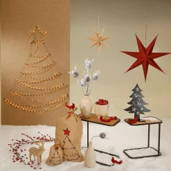 Deko Elch Mit Jute Bezogen 32 Cm