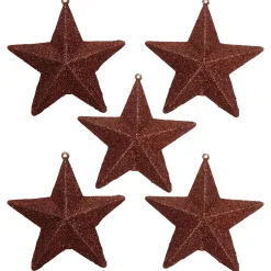 Deko Glitzerstern, Pack á 5 Stück