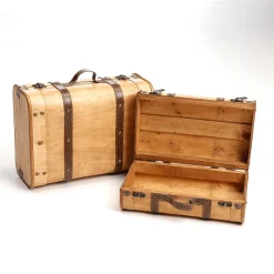 Deko Kofferset 2teilig 18 X 29 X 40 Cm Beige