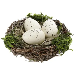 Deko Nest Mit Eiern 10 Cm Ø