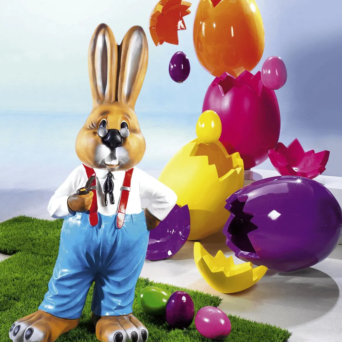 Deko Osterei Orange, 18 Cm