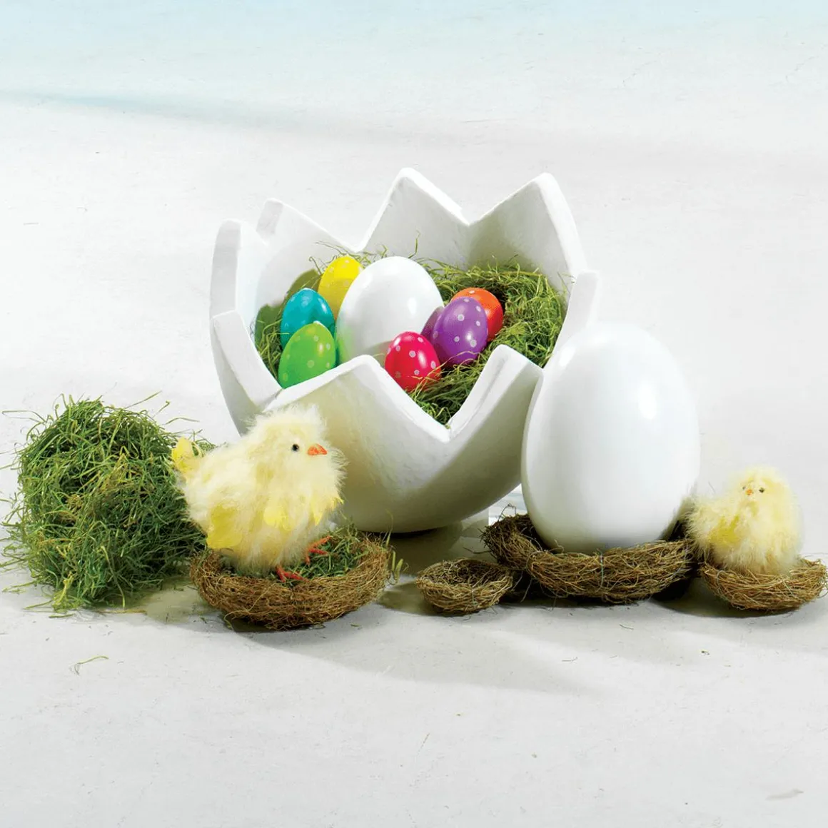 Deko Osterei Weiß, 18 Cm