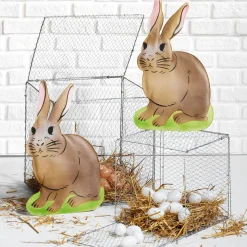 Deko Ostereier Zum Aufhängen 6 Cm, Weiß, 24 Stück