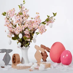 Deko Ostereier Zum Aufhängen 6 Cm, Weiß, 24 Stück