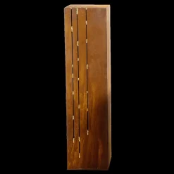 Deko Podest Rost Säule Beistell-Tisch Braun 100 X 25 Cm