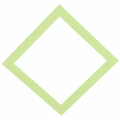 Deko Rahmen Inkl. Paneel 50 X 50 Cm Pastellgrün/weiß