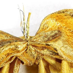 Deko Schleife Gold 20 Cm Breit, 10 Stück