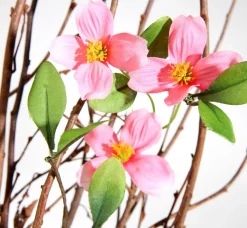 Deko Zweig Bündel Mit Blüten 115 Cm