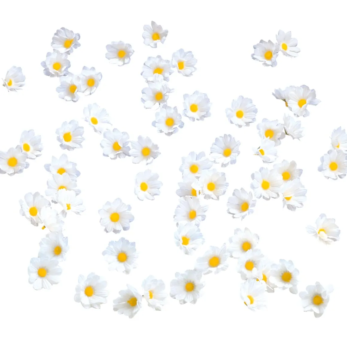 Dekoblüten Margeriten, 72 Stück