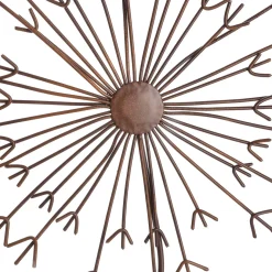 Deko-Blumenstecker Aus Metall Braun 78 Cm