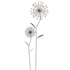 Deko-Blumenstecker Aus Metall Braun 50 Cm