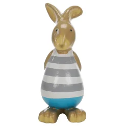 Dekofigur Osterhase Blau, 39 Cm