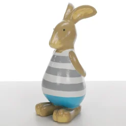 Dekofigur Osterhase Blau, 39 Cm