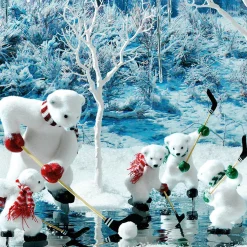 Deko-Figuren Hockey Eisbären, 30 Cm Hoch