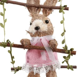 Deko-Hänger "Hasen Auf Holzleiter", 120 Cm Lang