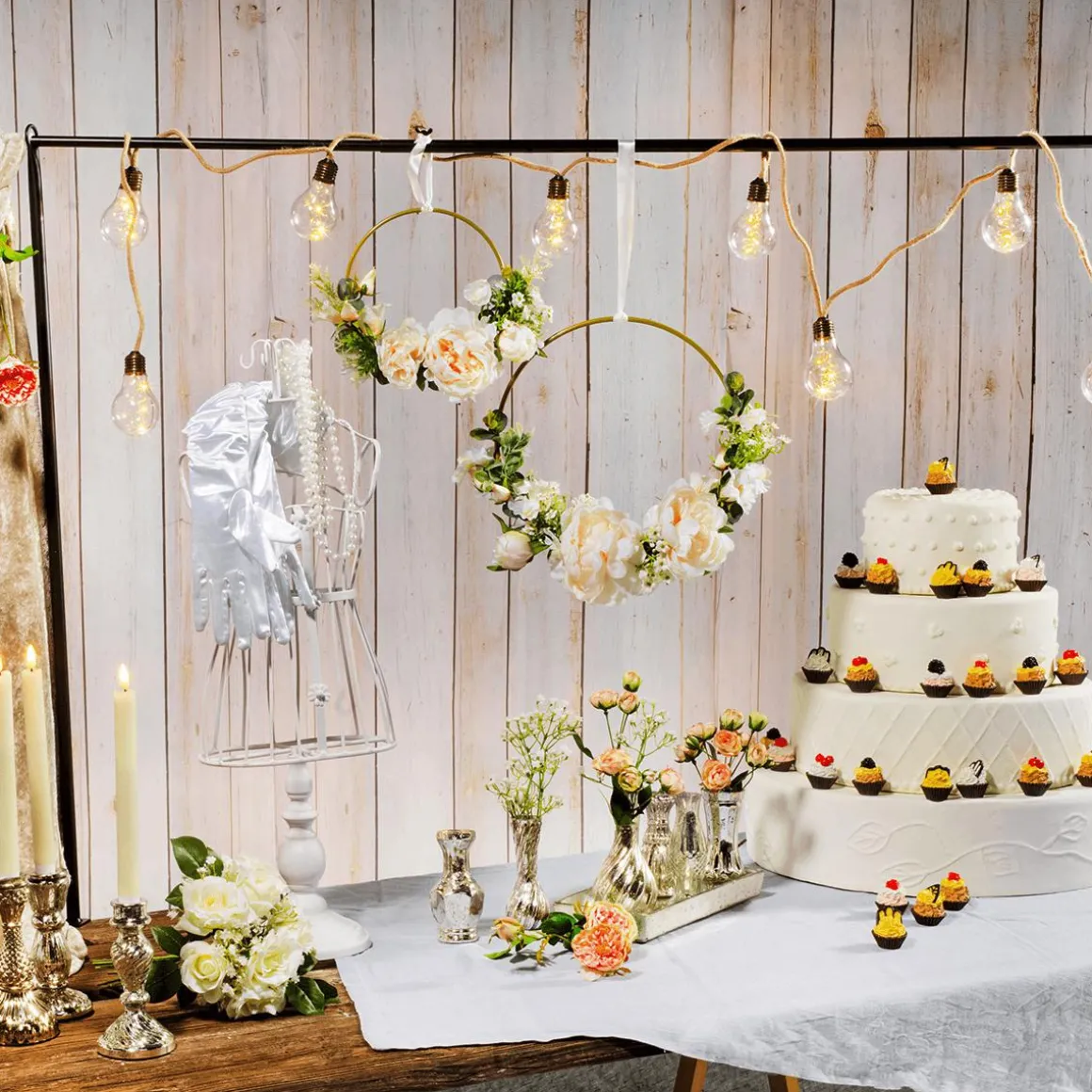 Deko-Hochzeits-Torte 52 Cm Hoch