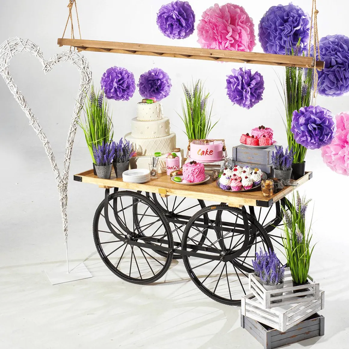 Deko-Hochzeits-Torte 52 Cm Hoch