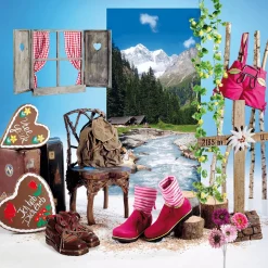 Deko-Hüttenfenster 60 X 60 Cm