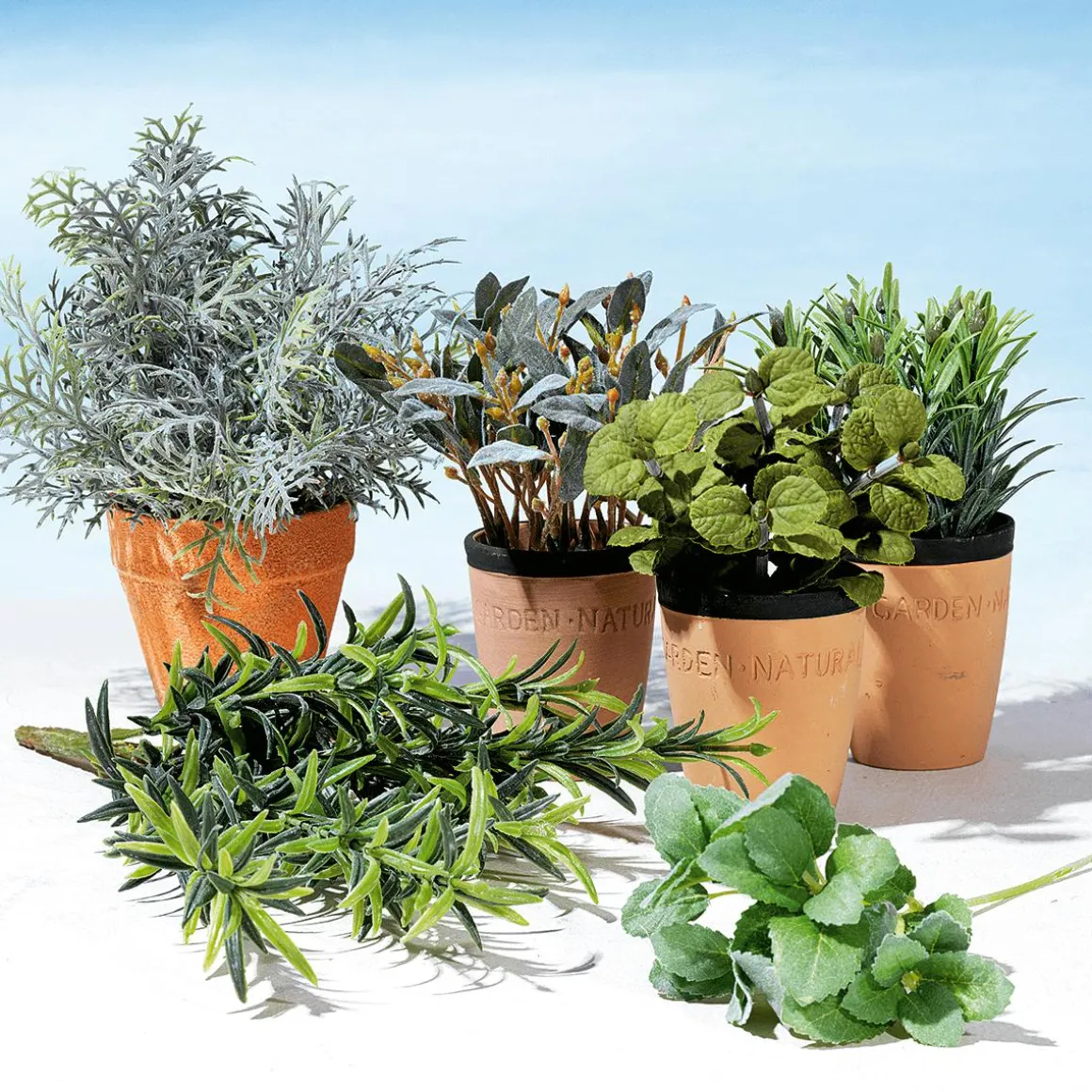 Deko-Minze Im Ton-Topf 20 Cm