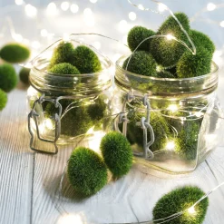 Deko-Moossteine, 19 Stück