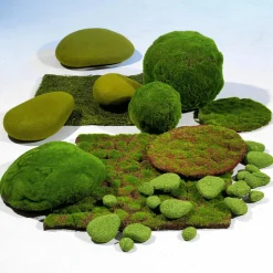 Deko-Moossteine, 19 Stück