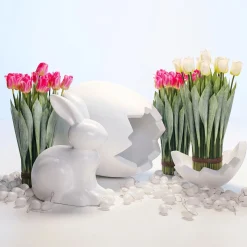 Deko-Osterei, 70 Cm Lang, Weiß