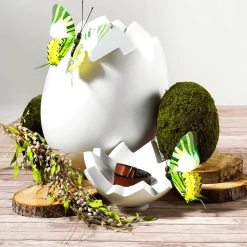 Deko-Osterei, 70 Cm Lang, Weiß