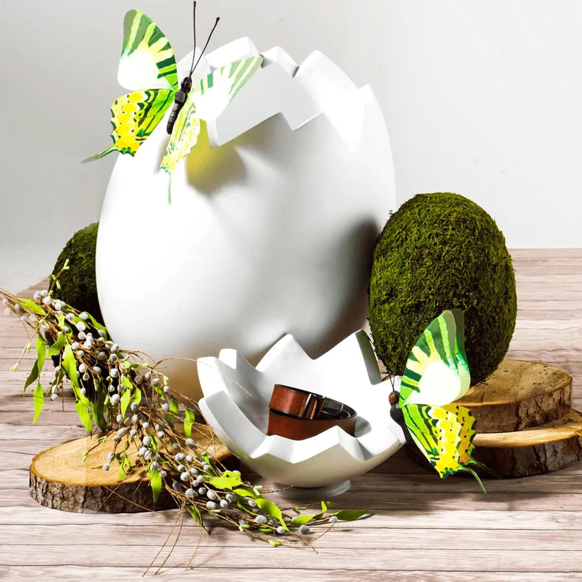 Deko-Osterei, 70 Cm Lang, Weiß