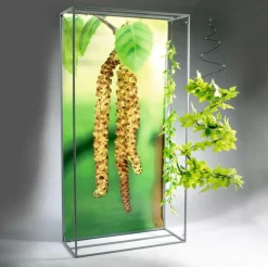 Dekorahmen Aus Metall, Silber 200 Cm Hoch